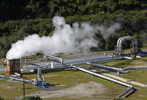 Stromerzeugung mit Erdwärme durch eine Geothermiekraftwerk